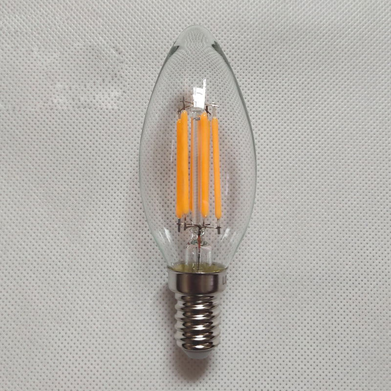 LED E12 E14 Light Bulb 4W-Lighting > Light Bulbs-casanuva-3.5cmx9.8cm-1 light bulb-Warm Light-casanuva