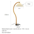 LED Floor Lamp Fabric Shade Beige 12W-Lighting > Floor Lamps-casanuva-casanuva