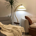 LED Floor Lamp Fabric Shade Beige 12W-Lighting > Floor Lamps-casanuva-casanuva