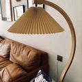 LED Floor Lamp Fabric Shade Beige 12W-Lighting > Floor Lamps-casanuva-casanuva
