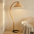 LED Floor Lamp Fabric Shade Beige 12W-Lighting > Floor Lamps-casanuva-casanuva