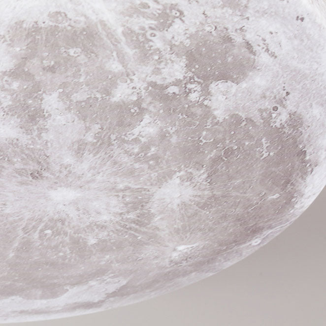 LED Flush Mount Ceiling Light Round Moon Design PVC Nordic Minimalist-Lighting > Ceiling Lights-casanuva-casanuva