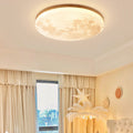 LED Flush Mount Ceiling Light Round Moon Design PVC Nordic Minimalist-Lighting > Ceiling Lights-casanuva-casanuva