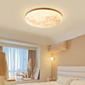 LED Flush Mount Ceiling Light Round Moon Design PVC Nordic Minimalist-Lighting > Ceiling Lights-casanuva-casanuva