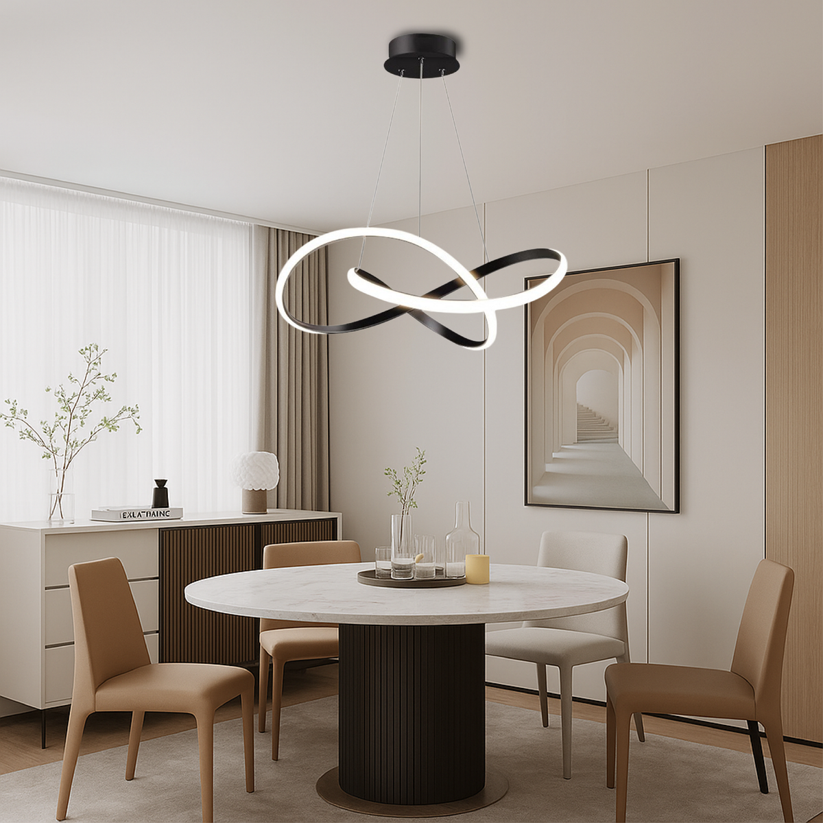 LED Infinity Pendant Light-Lighting > Pendant Lights-casanuva-50cm-casanuva
