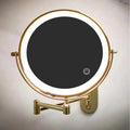 LED Magnifying Mirror Gold Rechargeable for Makeup and Bathroom Use-Bedding & Bath > Bathroom Accessories-casanuva-10X Magnifying mirror-casanuva