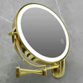 LED Magnifying Mirror Gold Rechargeable for Makeup and Bathroom Use-Bedding & Bath > Bathroom Accessories-casanuva-casanuva