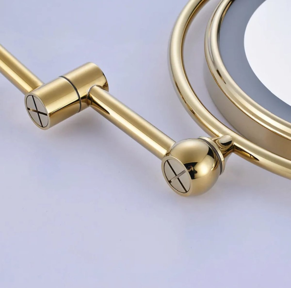 LED Magnifying Mirror Gold Rechargeable for Makeup and Bathroom Use-Bedding & Bath > Bathroom Accessories-casanuva-casanuva