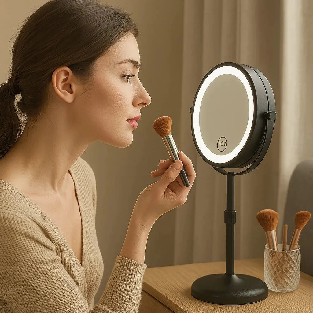 LED Makeup Mirror Stand for Bathroom-Bedding & Bath > Bathroom Accessories-casanuva-casanuva