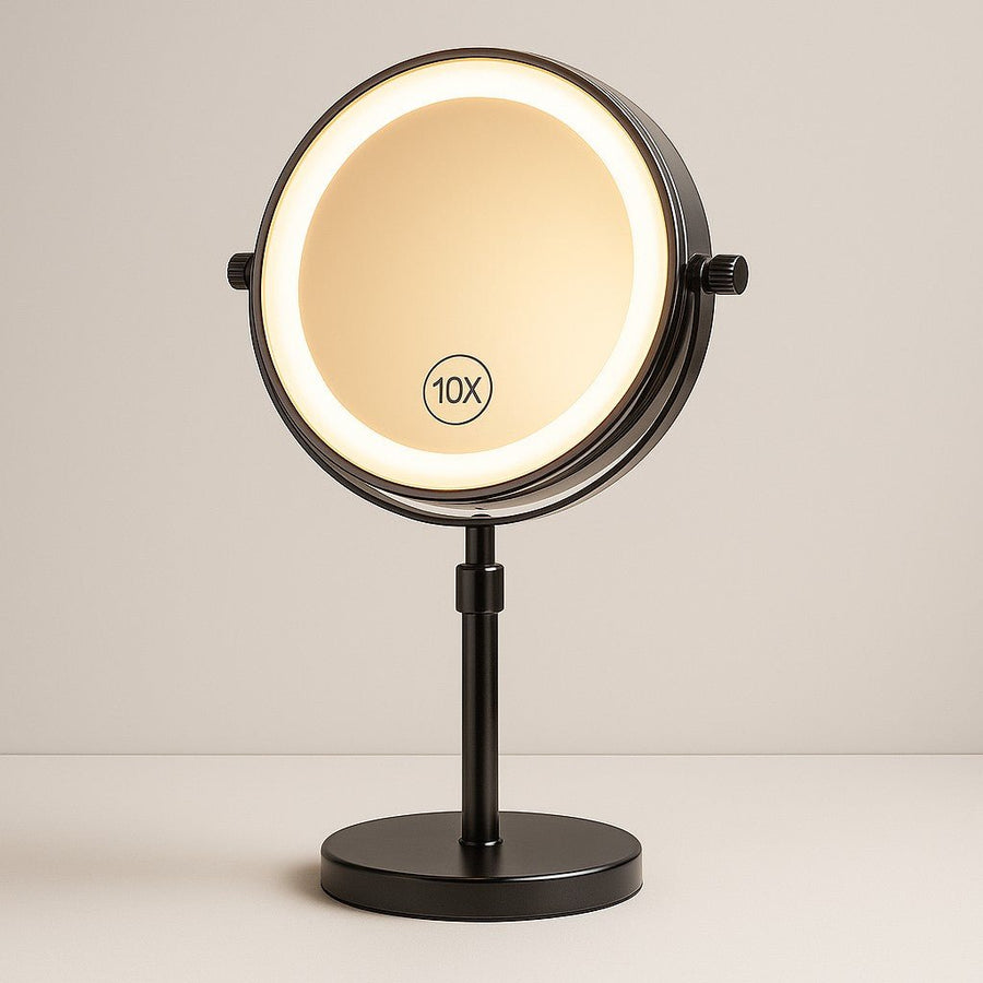 LED Makeup Mirror Stand for Bathroom-Bedding & Bath > Bathroom Accessories-casanuva-Black-casanuva