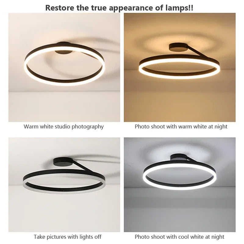 LED Metal Ceiling Light Nordic Minimalist Design for Living Room-Lighting > Ceiling Lights-casanuva-casanuva