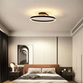 LED Metal Ceiling Light Nordic Minimalist Design for Living Room-Lighting > Ceiling Lights-casanuva-Black-D40*17CM-50W-Warm Light-casanuva