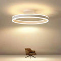 LED Metal Ceiling Light Nordic Minimalist Design for Living Room-Lighting > Ceiling Lights-casanuva-White-D40*17CM-50W-White Light-casanuva
