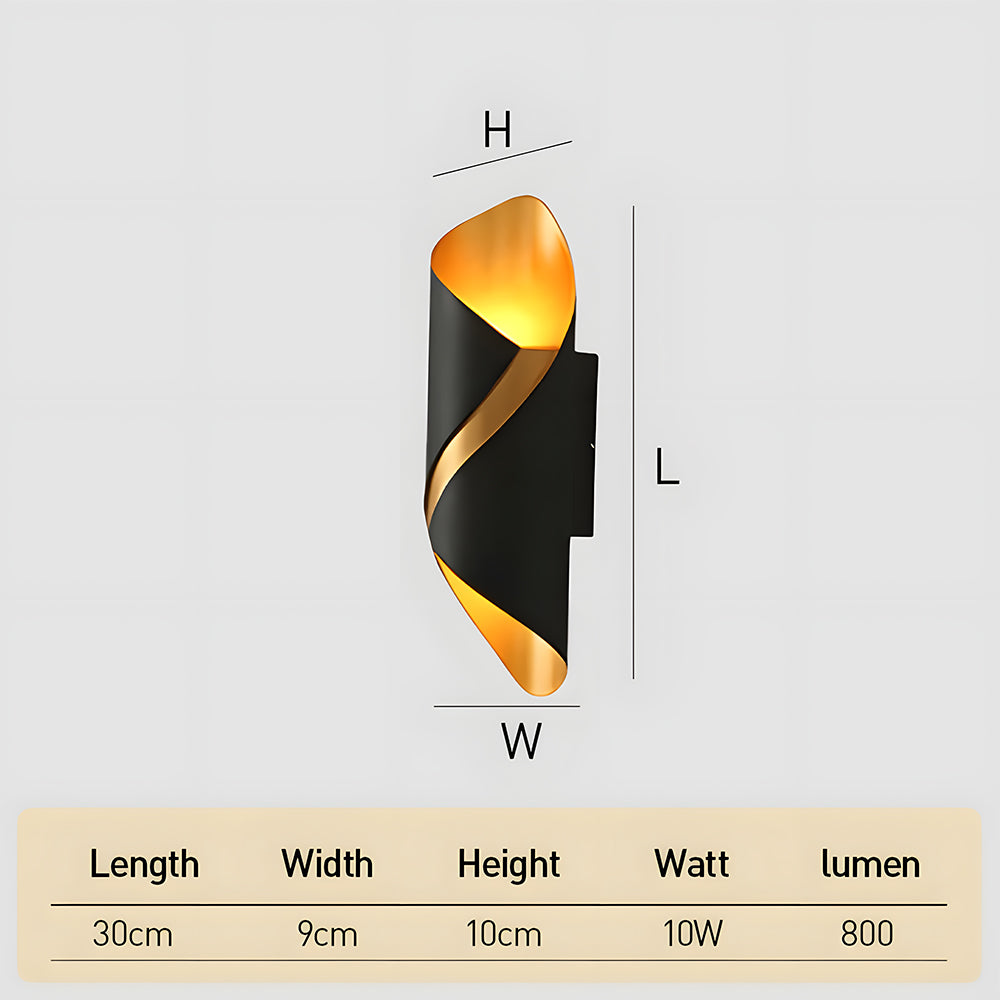 LED Outdoor Wall Light Spiral Design-Lighting > Outdoor Lighting-casanuva-casanuva
