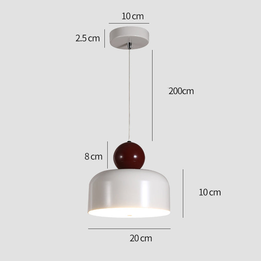 LED Pendant Light Cream Finish-Lighting > Pendant Lights-casanuva-casanuva
