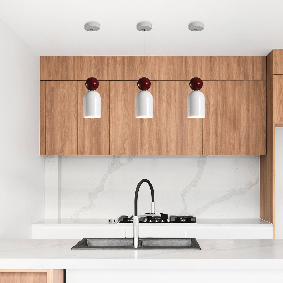 LED Pendant Light Cream Finish-Lighting > Pendant Lights-casanuva-casanuva
