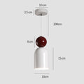 LED Pendant Light Cream Finish-Lighting > Pendant Lights-casanuva-casanuva