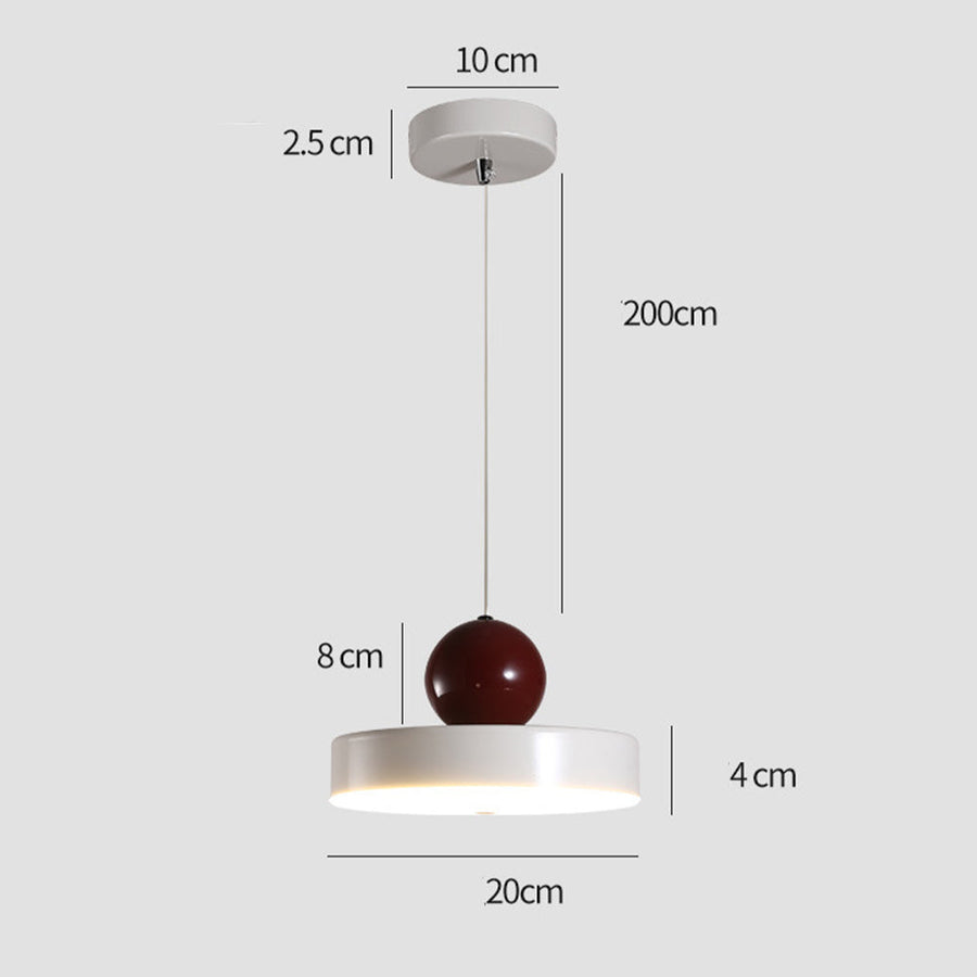 LED Pendant Light Cream Finish-Lighting > Pendant Lights-casanuva-casanuva