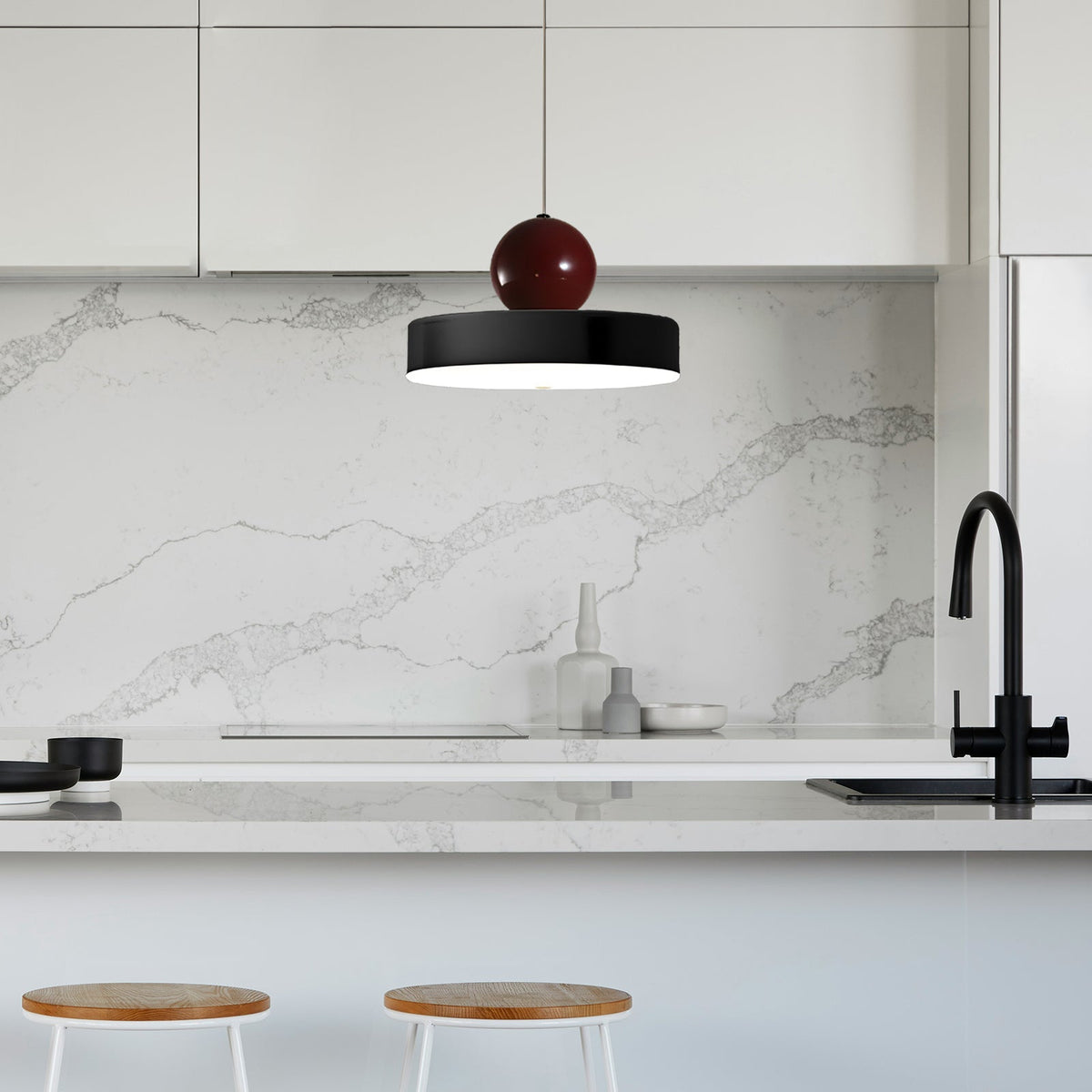 LED Pendant Light Cream Finish-Lighting > Pendant Lights-casanuva-casanuva