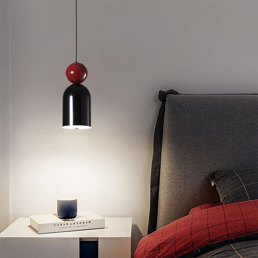 LED Pendant Light Cream Finish-Lighting > Pendant Lights-casanuva-Black-Style B: D10*H23CM-three color-changing ligh-casanuva