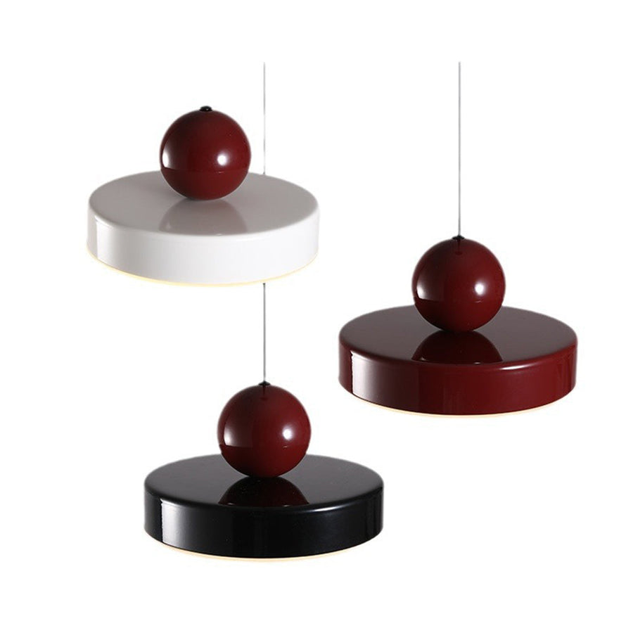 LED Pendant Light Cream Finish-Lighting > Pendant Lights-casanuva-Black-Style D: D20*H12CM-three color-changing ligh-casanuva
