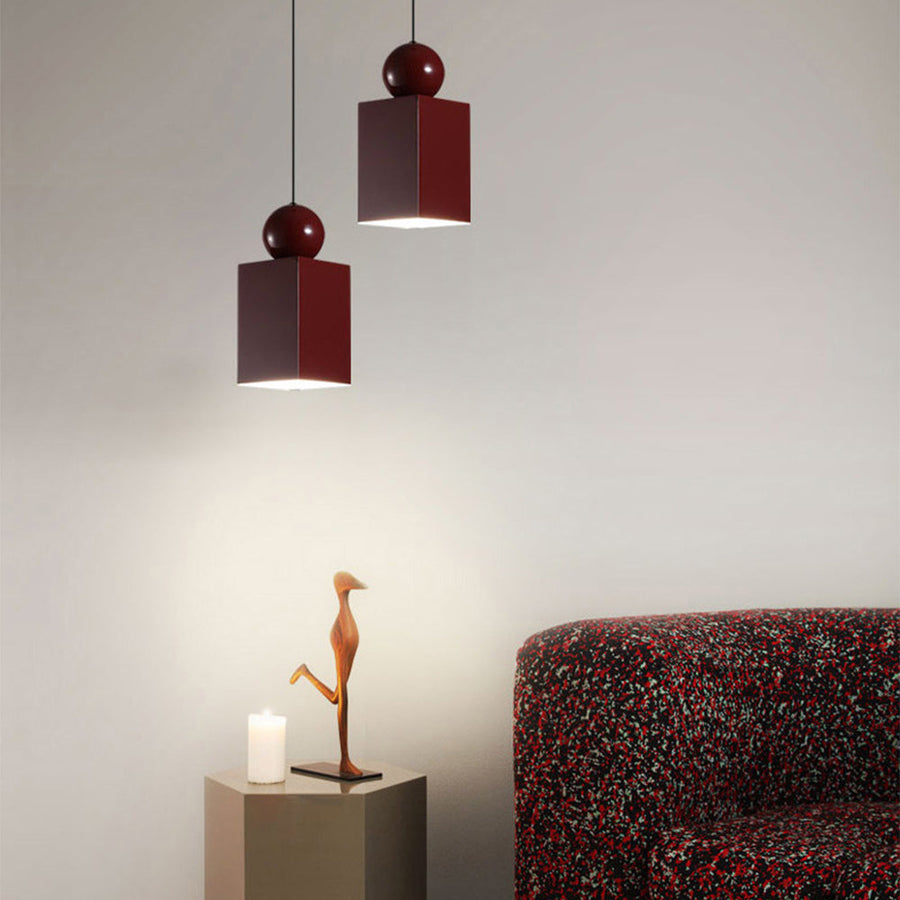 LED Pendant Light Cream Finish-Lighting > Pendant Lights-casanuva-Red-Style C: D10*H23CM-three color-changing ligh-casanuva