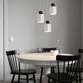 LED Pendant Light Cream Finish-Lighting > Pendant Lights-casanuva-White-Style C: D10*H23CM-three color-changing ligh-casanuva