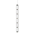 LED Pendant Light Cylinder Shape-Lighting > Pendant Lights-casanuva-18cmx192cm-Warm Light-Black & Clear-casanuva
