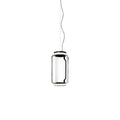 LED Pendant Light Cylinder Shape-Lighting > Pendant Lights-casanuva-18cmx36cm-Warm Light-Black & Clear-casanuva