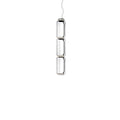 LED Pendant Light Cylinder Shape-Lighting > Pendant Lights-casanuva-18cmx96cm-Warm Light-Black & Clear-casanuva