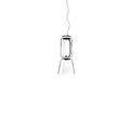 LED Pendant Light Cylinder Shape-Lighting > Pendant Lights-casanuva-26cmx57cm-Warm Light-Black & Clear-casanuva