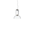 LED Pendant Light Cylinder Shape-Lighting > Pendant Lights-casanuva-40cmx53cm-Warm Light-Black & Clear-casanuva