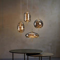 LED Pendant Light Nordic Style-Lighting > Pendant Lights-casanuva-Smoke Gray-Style D: D17*H41CM-Warm Light-casanuva
