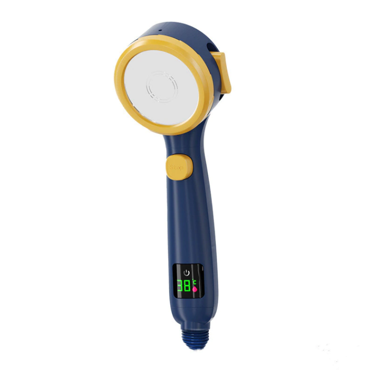 LED Showerhead with Filter and Temperature Display-Bedding & Bath > Bathroom Accessories-casanuva-Blue-casanuva