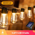 LED Solar String Lights Waterproof IP44 for Garden and Camping-Lighting > Outdoor Lighting-casanuva-14.8FT-4.5M-10 Bulbs-casanuva