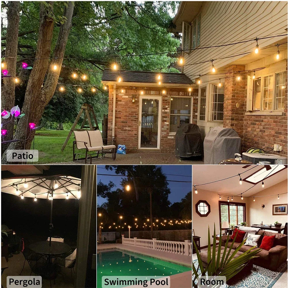 LED Solar String Lights Waterproof IP44 for Garden and Camping-Lighting > Outdoor Lighting-casanuva-casanuva