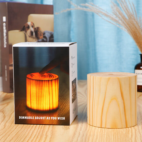 LED Touch Table Lamp with Creative Wood Design-Lighting > Table Lamps-casanuva-casanuva