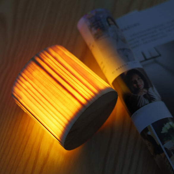 LED Touch Table Lamp with Creative Wood Design-Lighting > Table Lamps-casanuva-casanuva