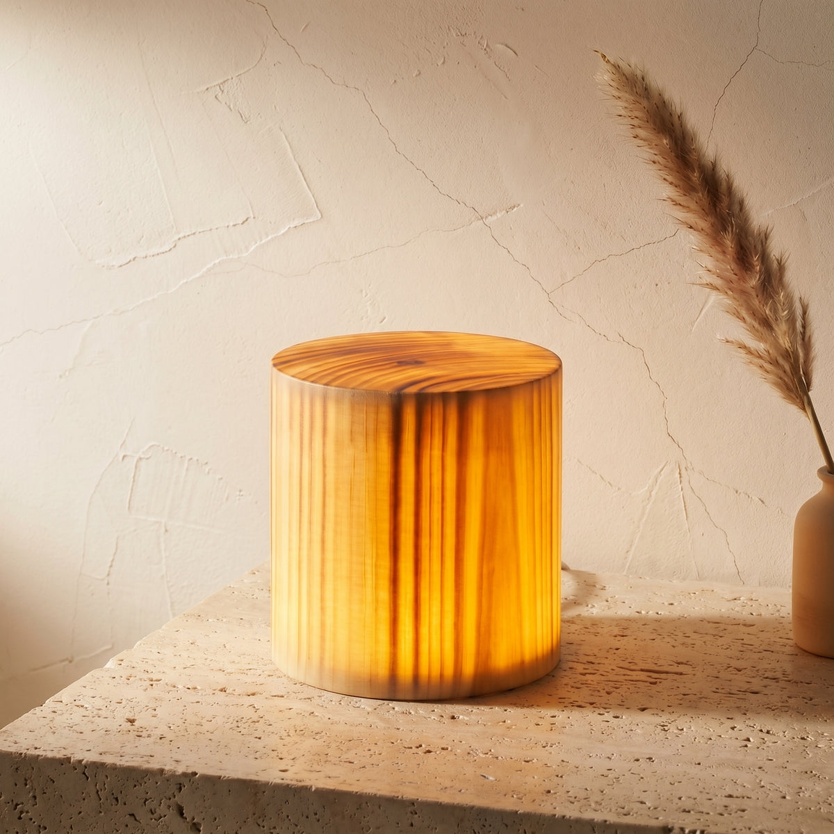 LED Touch Table Lamp with Creative Wood Design-Lighting > Table Lamps-casanuva-casanuva