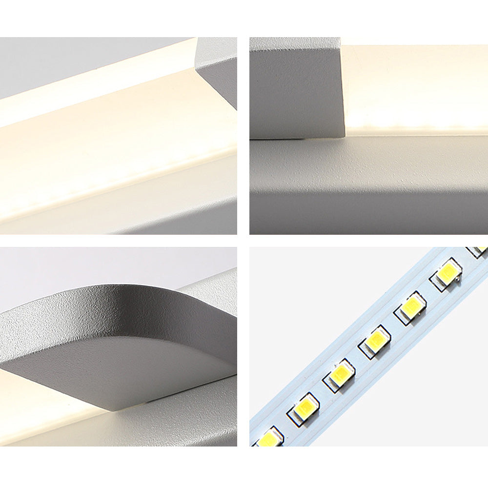 LED Wall Mirror Light White Iron Long Design-Lighting > Wall Lights-casanuva-casanuva