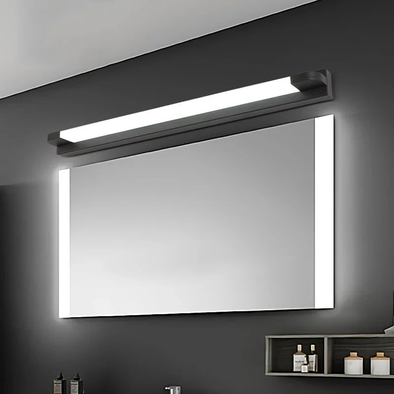 LED Wall Mirror Light White Iron Long Design-Lighting > Wall Lights-casanuva-Black-D76*H7CM-16W-White Light-casanuva