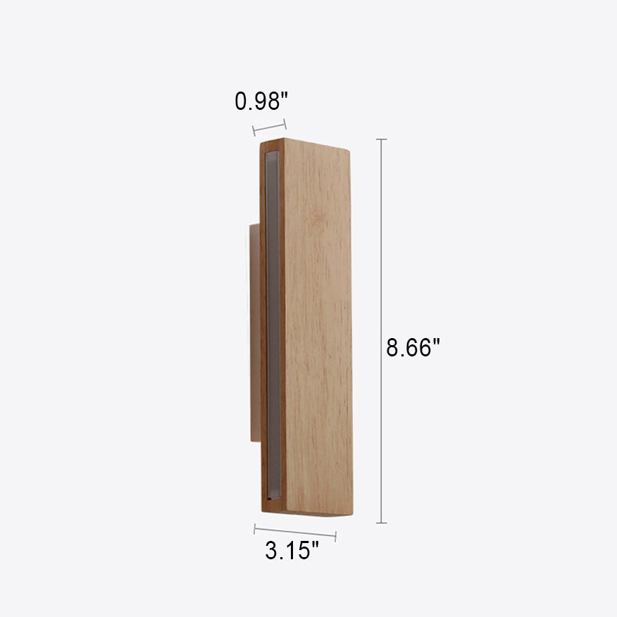 LED Wall Sconce Lamp Japanese Minimalist Rectangular Rotatable Design-Lighting > Wall Lights-casanuva-casanuva