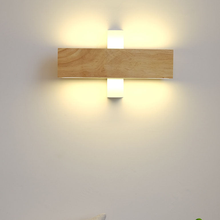 LED Wall Sconce Lamp Japanese Minimalist Rectangular Rotatable Design-Lighting > Wall Lights-casanuva-casanuva
