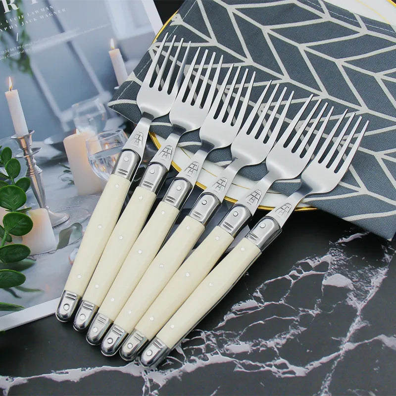 Laguiole Cutlery Set Ivory Elegance Premium Design-Kitchen & Dining > Cutlery-casanuva-casanuva