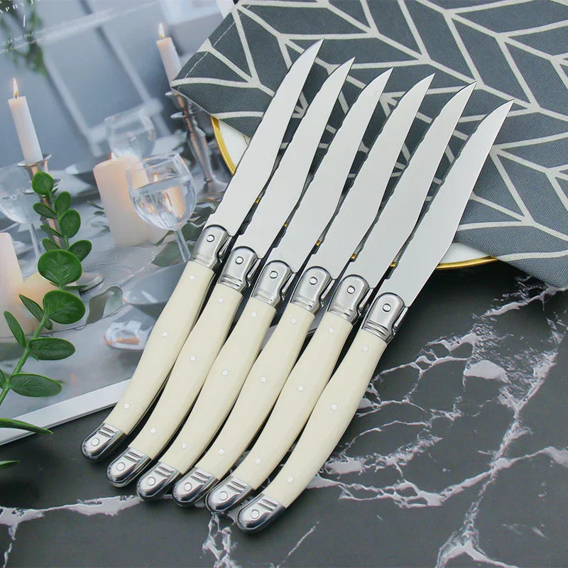 Laguiole Cutlery Set Ivory Elegance Premium Design-Kitchen & Dining > Cutlery-casanuva-casanuva