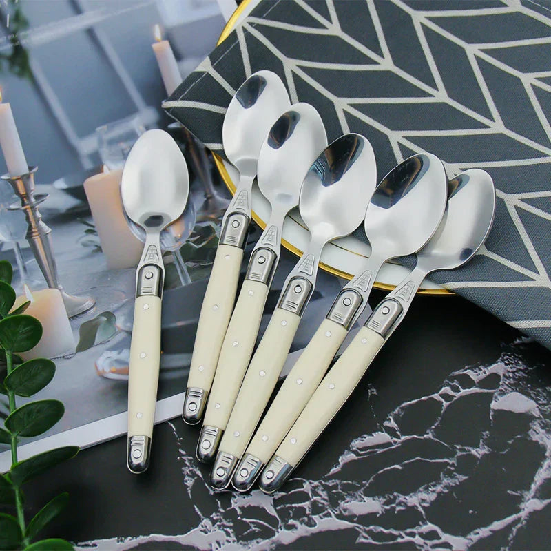 Laguiole Cutlery Set Ivory Elegance Premium Design-Kitchen & Dining > Cutlery-casanuva-casanuva