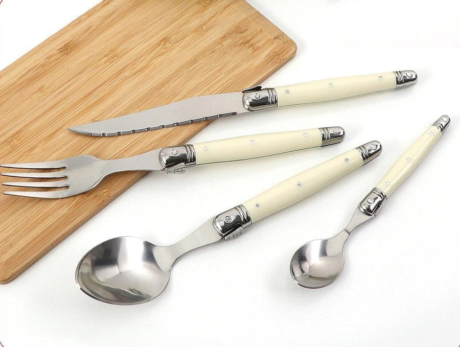 Laguiole Cutlery Set Ivory Elegance Premium Design-Kitchen & Dining > Cutlery-casanuva-casanuva
