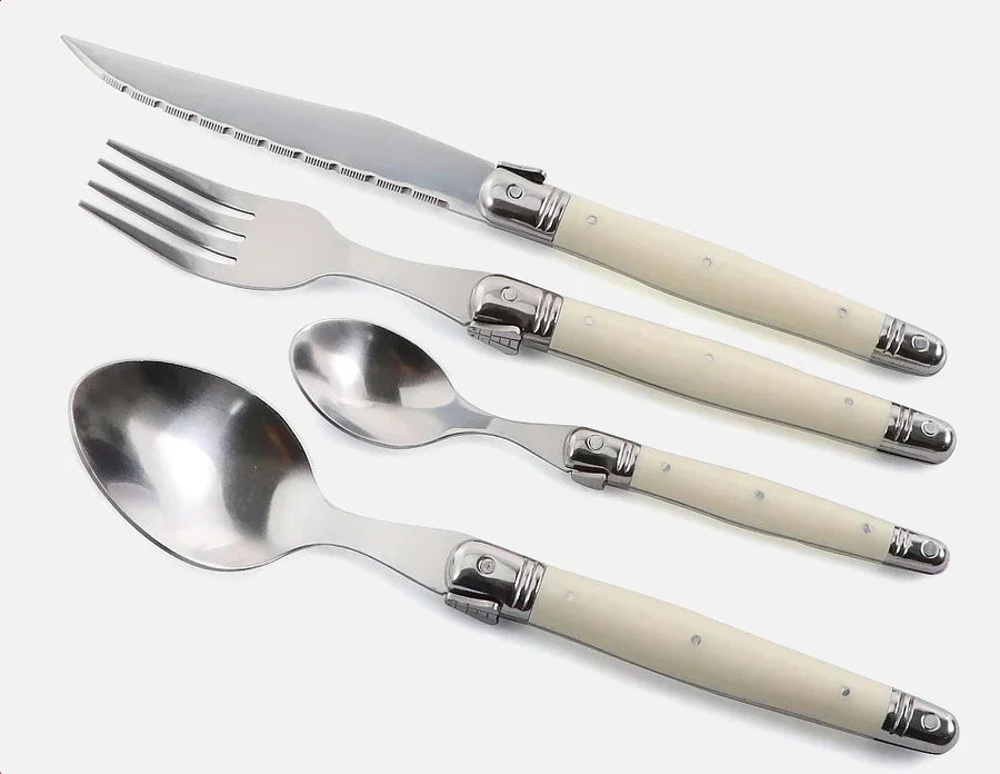 Laguiole Cutlery Set Ivory Elegance Premium Design-Kitchen & Dining > Cutlery-casanuva-casanuva