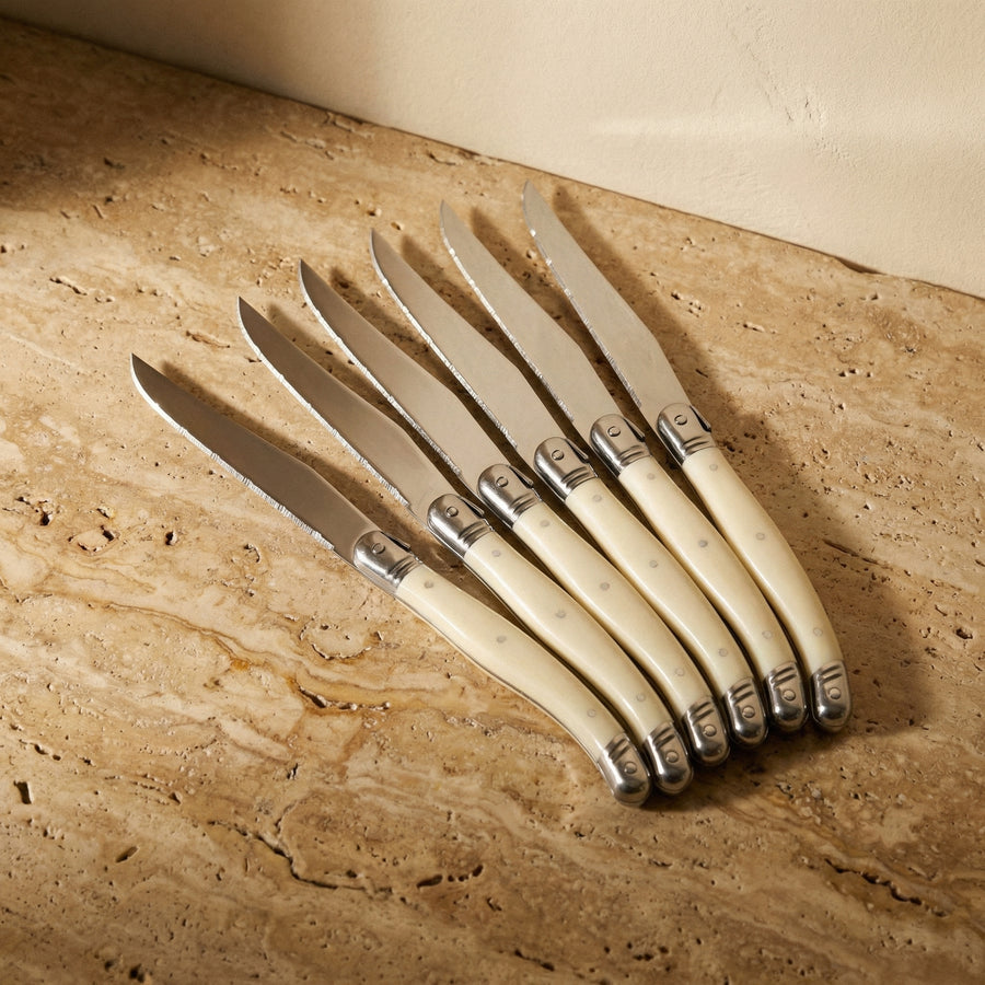 Laguiole Cutlery Set Ivory Elegance Premium Design-Kitchen & Dining > Cutlery-casanuva-casanuva