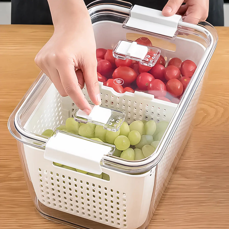 Large Capacity Fridge Storage Basket Multifunctional Organizer-Kitchen & Dining > Kitchen Accessories-casanuva-casanuva